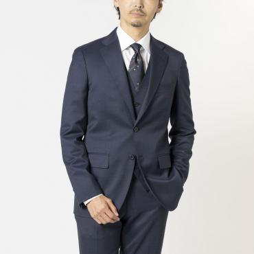 3ピース / ストレッチ ネイビー 無地