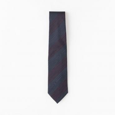 ネイビーレジメンタルストライプタイ