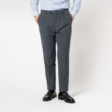 伊ファビオ社 スーパーストレッチ セットアップパンツ ブルー