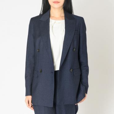 オリベイラ社 ダブルブレストジャケット ネイビー無地