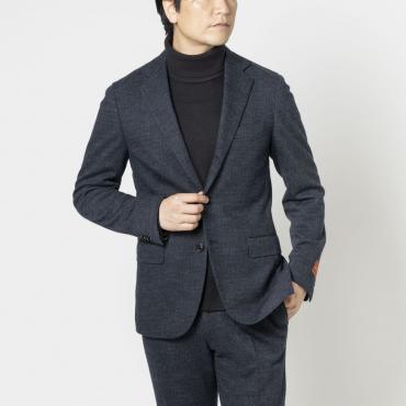 【入荷待ち】メリノジャージー ネイビー ヘリンボーン