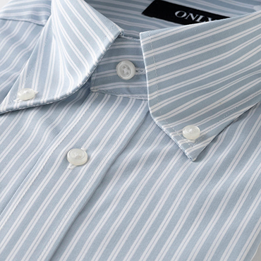【EASY CARE】BLUE×GREEN ストライプ