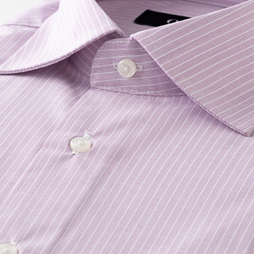 【EASY CARE】PURPLE ストライプシャツ
