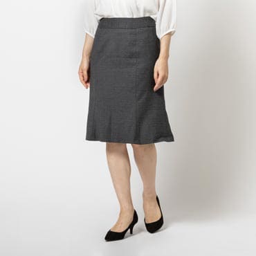 【ストレッチウール】PAULO OLIVEIRA社 GREY マーメイドスカート