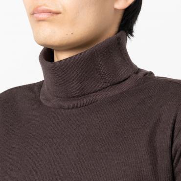 テーラーズTニット / タートルネック ブラウン