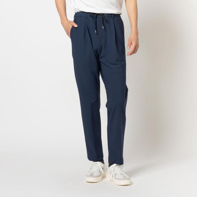 ナイロンジャージー セットアップパンツ ネイビー