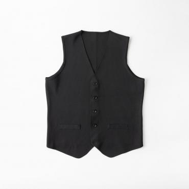 オンリーグリーン / ミラノリブニットベスト ブラック