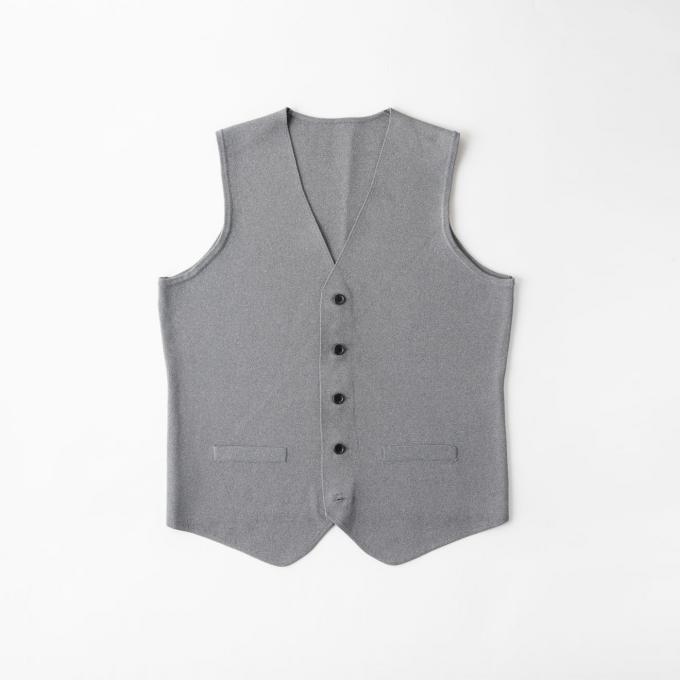 オンリーグリーン / ミラノリブニットベスト ライトグレー