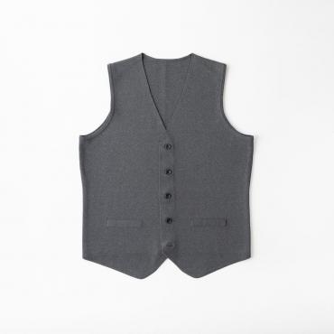 オンリーグリーン / ミラノリブニットベスト グレー