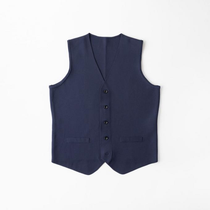 オンリーグリーン / ミラノリブニットベスト ネイビー