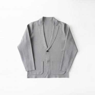オンリーグリーン / ミラノリブニットジャケット ライトグレー