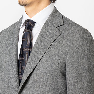 パラシュートウール グレーヘリンボーン