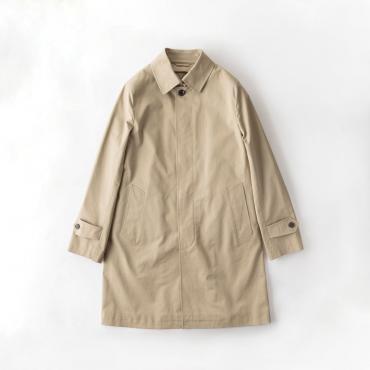 コットンステンカラーコート　ベージュ
