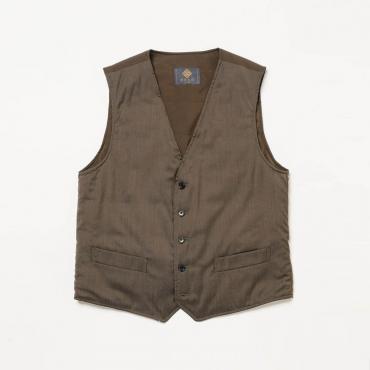 TAILOR’S VEST 極 中綿ベスト ブラウン