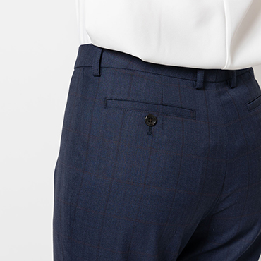 ホームウォッシュ  / ストレートパンツ ネイビーチェック