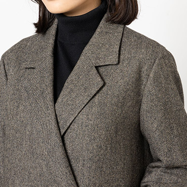 オーバーサイズジャコット ブラウン