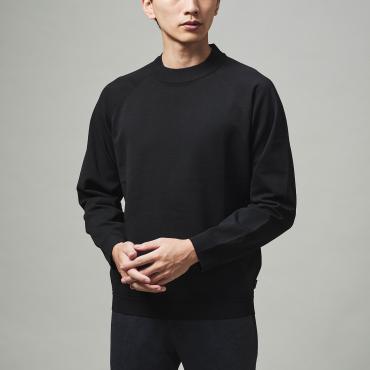 オンリーグリーン / モックネックニット ブラック