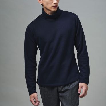 テーラーズTニット タートルネック ネイビー