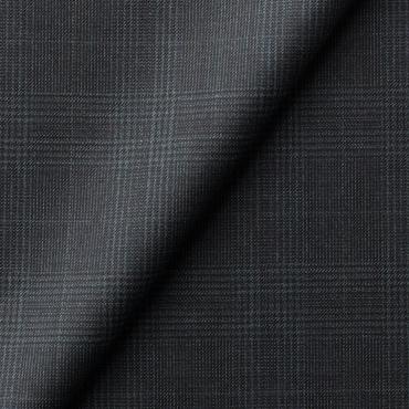 【通年】伊ロロピアーナ365 スーパー130's チャコールチェック