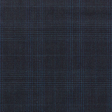 【通年】伊ロロピアーナ365 スーパー130's ネイビーチェック