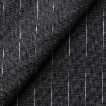 【通年】伊ドラゴ スーパー130's チャコールストライプ