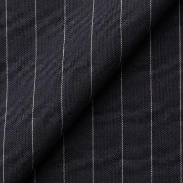 【通年】伊ドラゴ スーパー130's ネイビーストライプ