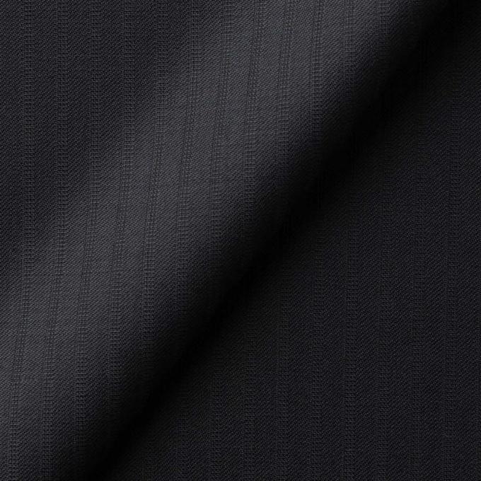 【春夏】伊カノニコ スーパー110's プリュネル ブラックストライプ