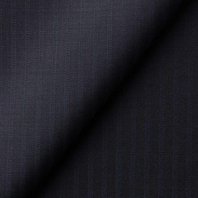 【春夏】伊カノニコ スーパー110's プリュネル ネイビーストライプ