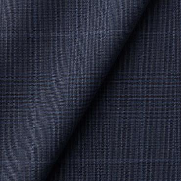 【春夏】伊マルゾット  ストレッチ ネイビーチェック