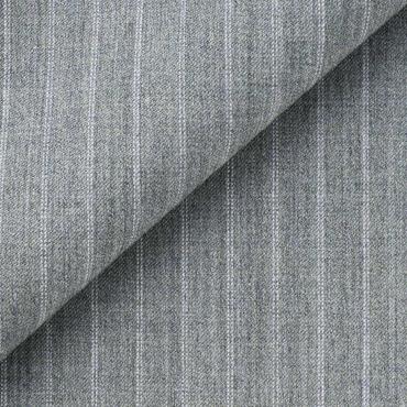 【春夏】伊ドラゴ スーパー130's Swing ストレッチ ライトグレーストライプ