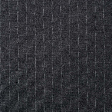 【通年 / 定番】伊カノニコ スーパー110’s / チャコールストライプ