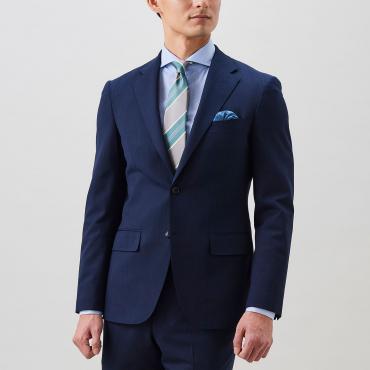 【限定】 ウール混 ブルーストライプ